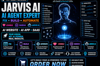 fix build automate lovable base44 ai website ai app saas jarvis ai assistant