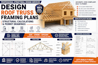 design roof truss framing plans structural calculations and permit drawings