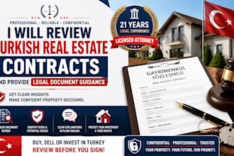 review turkish real estate contracts and property documents