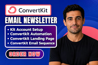 setup convertkit newsletter kit landing page convertkit email newsletter expert