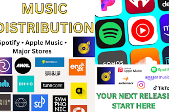 distribute your music to spotify apple music and major store