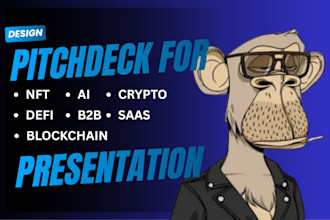 design pitchdeck for web3 ai nft crypto defi b2b saas blockchain presentation
