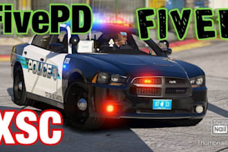 develop fivepd, lspdfr and nopixel inspired police rp server for fivem