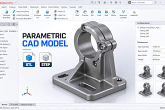 create parametric solidworks cad models with stl files for 3d printing