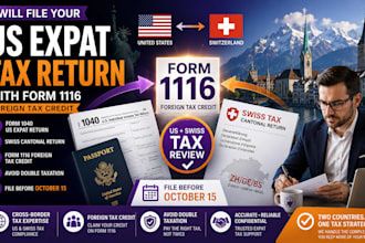 file US expat and swiss tax returns with form 1116 foreign tax credit