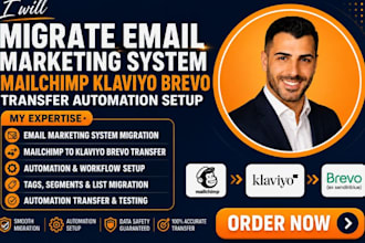 migrate email marketing system mailchimp klaviyo brevo transfer automation setup
