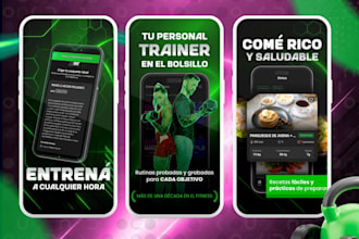 design create app screenshots for app store google play store ios android