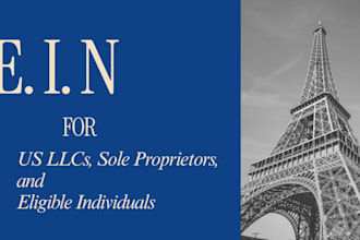 get ein number, tax id from irs for US llc, non US residents, sole proprietors