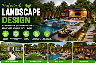 do garden design, backyard and frontyard design landscape, pool, patio design