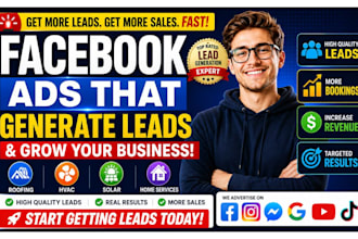 roofing hvac solar home services lead generation facebook ads social media sales
