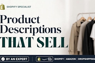 write SEO product description for shopify and amazon