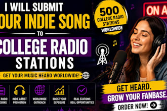 submit your indie song to college radio stations through college radio outreach