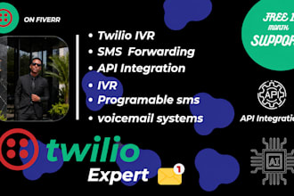 twilio IVR, twilio flex, SMS, studio flow, call routing, a2p, sip trunk, 3cx