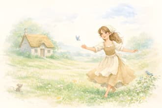 illustrate your children whimsical watercolor book illustration