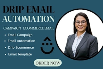 creat drip automated email sequences campaigns segmetation ecommerce workflows