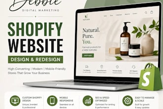 design redesign and build a professional shopify store that converts