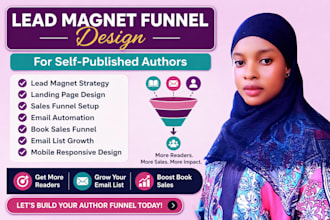 build self publishing author lead magnet, ebook sales funnel, email marketing