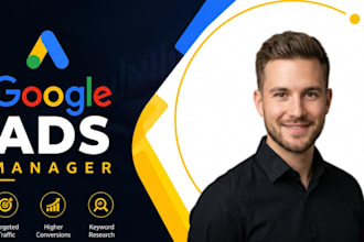 setup and manage google ads, go ogle adwords, ppc campaign with ga4 ecommerce