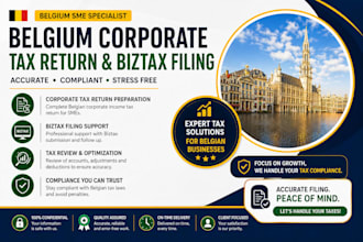 file belgium bookkeeping corporate tax return for smes biztax filing support