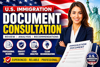 provide USA immigration documents consultation and legal documents review