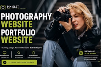 build a personal portfolio, photography, or pixieset website