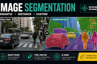 develop custom image segmentation, semantic segmentation, instance segmentation