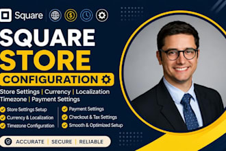 configure square store settings currency localization timezone payment settings