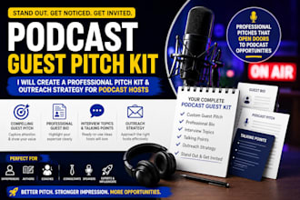 create a podcast guest pitch kit and outreach strategy for your brand