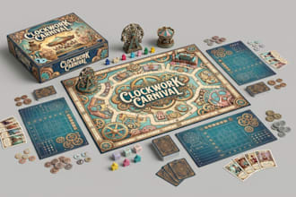 do board game design card game development tabletop game layout artwork
