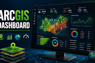 create interactive arcgis dashboard for gis and spatial data visualization