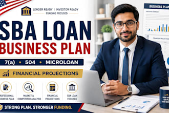 write an sba loan business plan with financial projections for loan approval