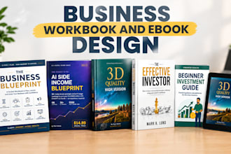 design business workbook design, ebook design, fillable pdf, lead magnet