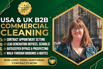 do us b2b commercial cleaning lead generation contract uk appointment setter