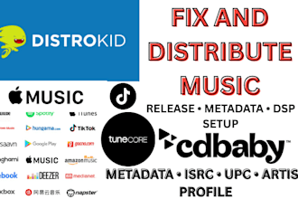 manage your music distribution and release setup for spotify apple music