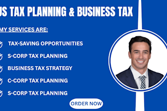 provide us tax planning for s corp, c corp and business taxes