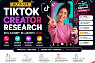 do tiktok creator leads influencer outreach ugc affiliate research campaign