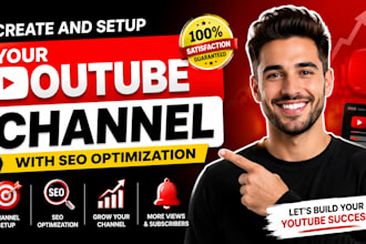 create and setup your youtube channel with SEO optimization