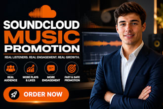 grow your soundcloud followers with organic promotion