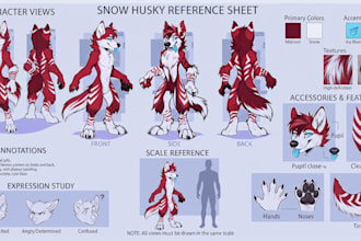 furry reference sheet furry ref sheet furry art character design fursona furry
