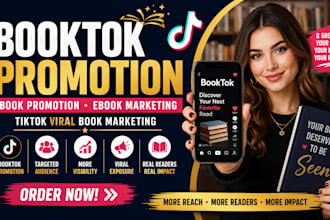 do booktok promotion book promotion ebook marketing tiktok viral book marketing