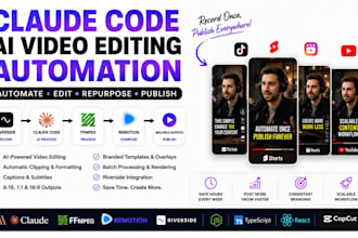 claude code webrtc ai video editing automation with ffmpeg, remotion, riverside