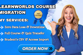 migrate your online course to learnworlds and transfer course content