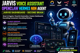 jarvis voice assistant openclaw hermes n8n agent  jarvis dashboard second brain