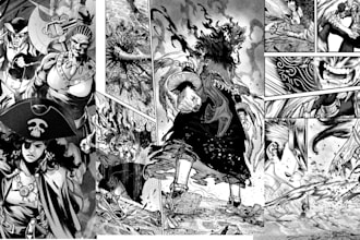 anime manga comic book illustration manga comic pages webtoon comic manga artist