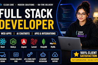 build custom website and full stack saas as full stack developer