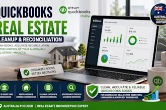 clean up reconcile australia quickbooks for real estate businesses
