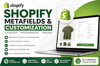 set up and customize shopify metafields for your store