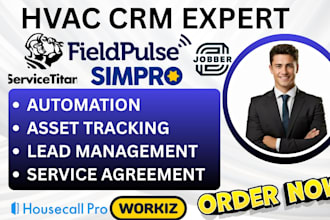 setup hvac crm servicetitan hvakr fieldpulse jobber simpro housecall pro workiz