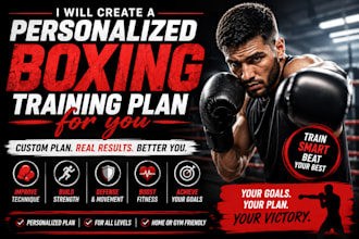 create a personalized boxing training plan for you
