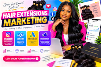 do hair extensions marketing instagram marketing  promotion meta ads google ads